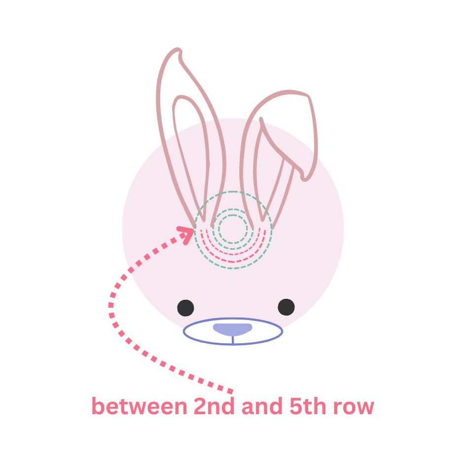 Schema hopw to sew in bunny ears
