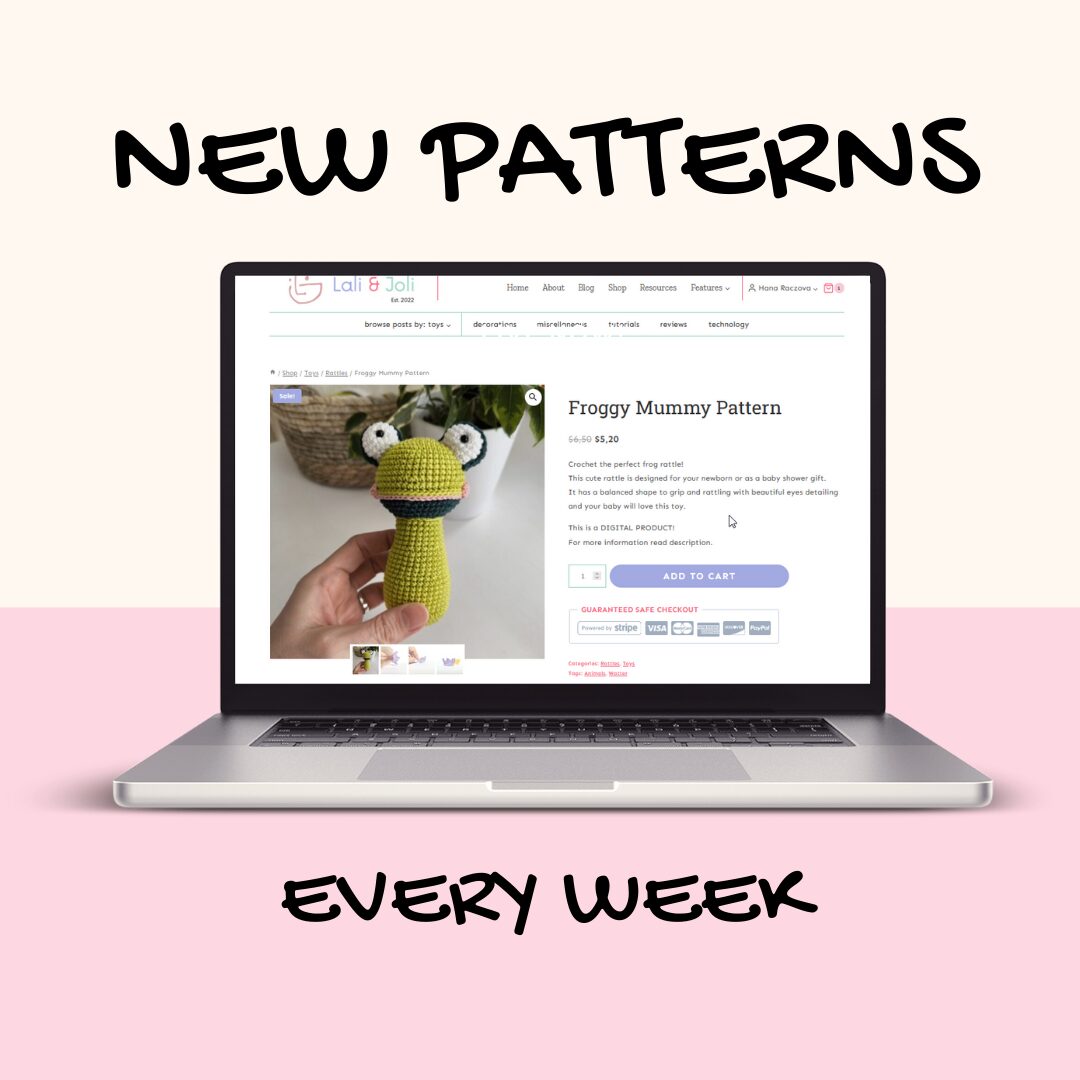 mockup for new patterns every week