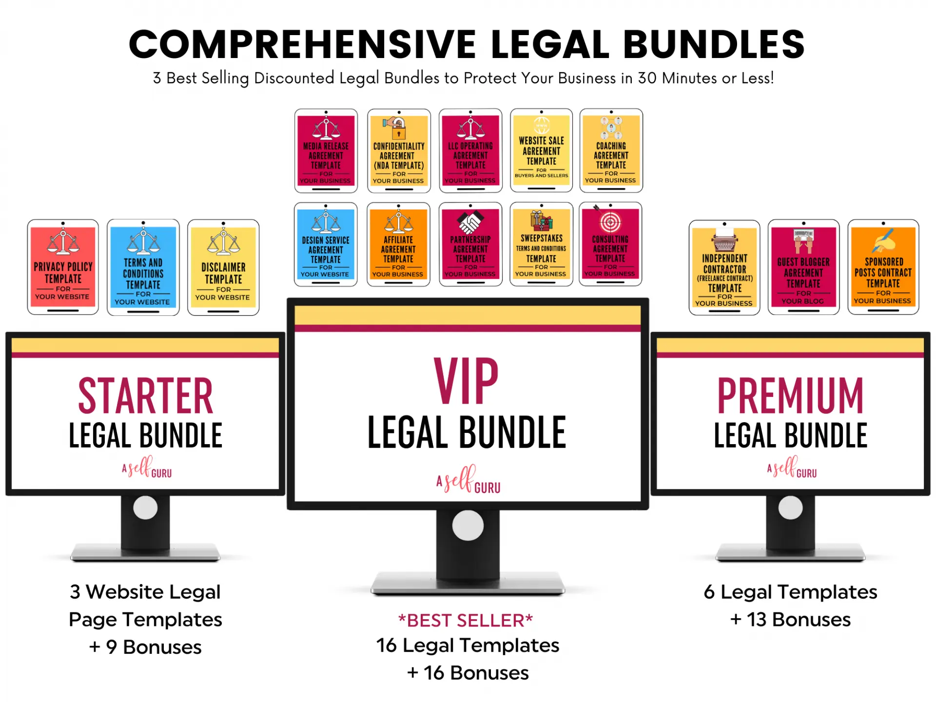 A self guru legal bundle mockup