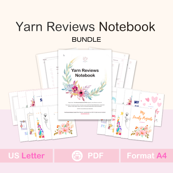 Yarn reviews Notebook mockup