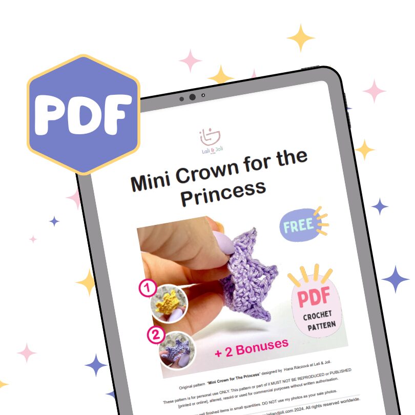Mini crown pattern mockup