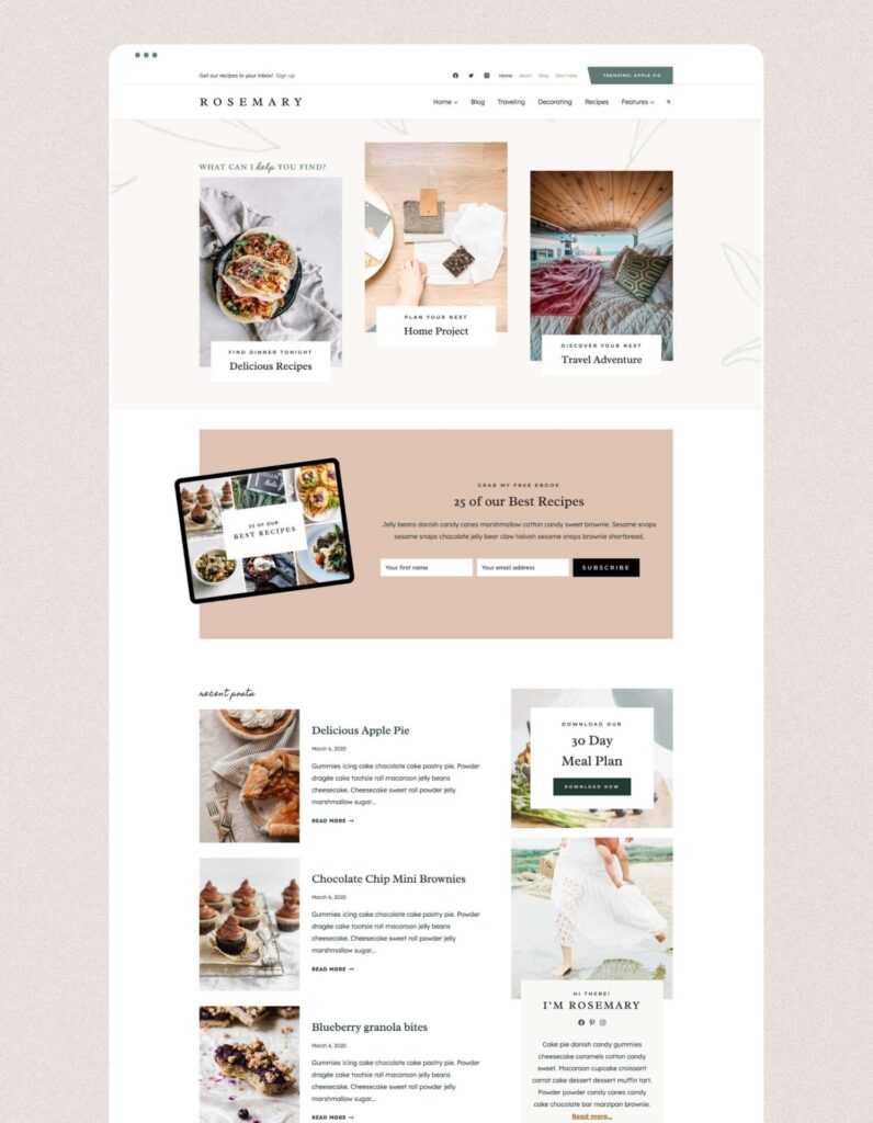 Rosemary Theme