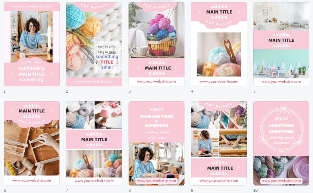 10 Pinterest Pins for crafters in pink